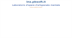 Desktop Screenshot of lnx.pksoft.it